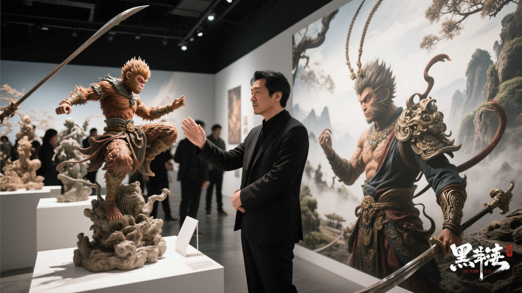 《剑星》制作人金亨泰现身杭州：探访《黑神话》艺术展览